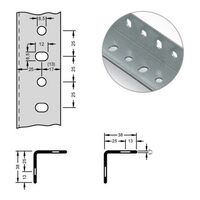 Angled steel profile for modular system