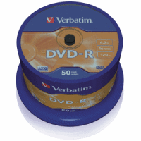 DVD-Rohlinge DVD-R 4,7GB/16x auf Spindel VE=50 Stück