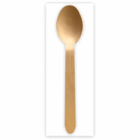 Bestecksets Bio Spoon Holz gewachst Löffel + Serviette