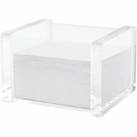 Zettelbox Cristallic Acryl grfüllt glasklar