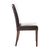 Bolero Faux Leather Dining Chairs in Dark Brown with Birch Frame Pack of 2