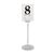Olympia Table Number Stand Holder with Heavy Base Made of Stainless Steel 100mm