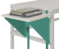 Höhenverstellbarer Tischansatz für Arbeitstische und Werkbänke, B x T 500 x 800 mm | AUK0004.0001