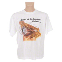Kurzarm T-Shirt Auge, Anatomie Lernhilfe, Medizinische Lernmittel, Gr. XL