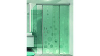 Beschläge-Grt. HAWA BANIO 40GF Glaswand 1-flüglig farblos eloxiert, 1500 mm