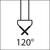 Pogłębiacz stożkowy HSS TiN, chwyt cylindryczny 120° 12,4mm FORMAT
