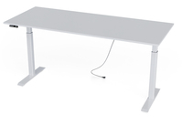 Titelbild: MILLA200 Elektrisch höhenverstellbarer Schreibtisch in Weiß, 2.000 mm x 800 mm