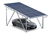 Titelbild: Solarcarport Gestell SPG5 inkl. 12 Solarmodule und Regenrinne, Aluminium, Durchfahrtshöhe 2.200 mm, SoloPort