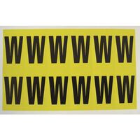 Self-adhesive numbers and letters - Letter W