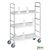 Kongamek mobile shelf trolleys, 3 tier