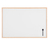 Lavagna bianca magnetica - 60 x 90 cm - cornice legno - bianco - Starline