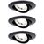 Paulmann LED-es beépíthető lámpa 3 részes készlet LED 18 W fekete (93367)