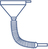 Universal funnel 210 mm, HD-PE, with sieve