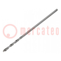 Drill bit; for metal; Ø: 0.6mm; Features: hardened