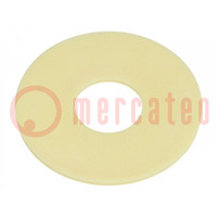 Bearing: thrust washer; without mounting hole; Øout: 34mm; yellow