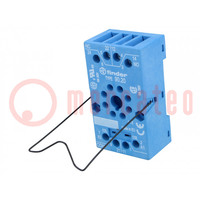 Socket; PIN: 8; 10A; 250VAC; 88.12; on panel,for DIN rail mounting
