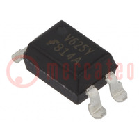 Optocoupler; SMD; Ch: 1; OUT: transistor; Uisol: 5kV; Uce: 70V; FOD814