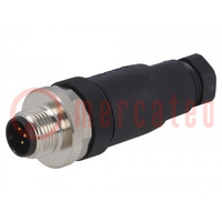 Stecker; M12; PIN: 5; männlich; Code A-DeviceNet / CANopen; IP67