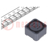 Inductor: wire; SMD; 120uH; 1.6A; 250mΩ; ±20%; 12x12x8mm; -40÷125°C