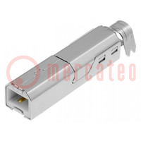 Plug; USB B; soldering