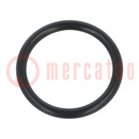 O-ring gasket; NBR rubber; Thk: 2.5mm; Øint: 20mm; black; -30÷100°C