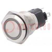 Switch: vandal resistant; Pos: 2; SPDT; 3A/240VAC; 3A/240VDC; 12V