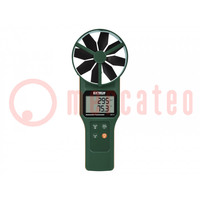 Thermoanemometer; LCD; (4000); Vel.measur.resol: 0.01m/s; AN300-C