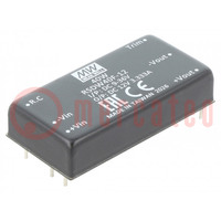 Convertidor: DC/DC; 40W; Uentr: 9÷36V; Usal: 12VDC; Isal: 3,34A