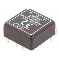 Convertitore: DC/DC; 20W; Ud'ingr: 9÷36V; Ud'usc: 12VDC; Iusc: 830mA