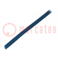 Insulating tube; fiberglass; blue; -20÷155°C; Øint: 2.5mm