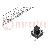 Microswitch TACT; SPST-NO; Pos: 2; 0.05A/12VDC; SMT; none; 1.57N