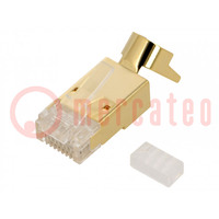 Stekker; RJ45; PIN: 8; Cat: 6a,Cat 8.1; afgeschermd; Indeling: 8p8c