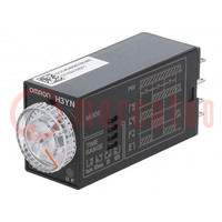 Timer; 0,1min÷10h; DPDT; 250VAC/5A; 24VDC; socket; -10÷55°C; PIN: 8