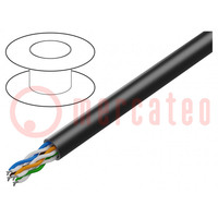 Wire; U/UTP; 4x2x24AWG; industrial Ethernet,outdoor; 5e; stranded