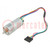 Motor: DC; with gearbox; LP; 6VDC; 2.4A; Shaft: D spring; 290rpm