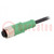 Connection lead; M12; PIN: 4; straight; 1.5m; plug; 250VAC; 4A; PUR