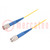 Patch cord en fibre optique; FC/UPC,de deux côtés; 5m; jaune