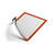DURAFRAME A4 selbstklebender Inforahmen mit magnetischer Vordertasche, 1 VE = 2 Version: 09 - orange