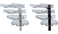 Hansa Schwenkflügler mit 4 Schalen, schwarz (61000251)