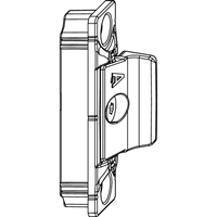 Produktbild zu MACO MM rejtett pillanatzár, szárnyrész 9V, vasalatnúthoz, ezüst