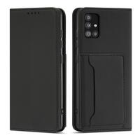 1_Magnetkartenetui für Xiaomi Redmi Note 11 Pouch Card Wallet Kartenhalter Schwarz