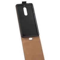 Flip-Style Tasche Vertikal für Nokia 5 - mit Halterung - schwarz