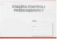 Druk akcydensowy Książka kontroli przedsiębiorcy Stolgraf P58, A4, 20k