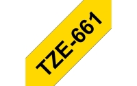 TZe-Schriftbandkassetten TZe-661, schwarz auf gelb Bild1
