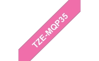TZe-Schriftbandkassetten TZe-MQP35, weiß auf pink (matt) Bild1