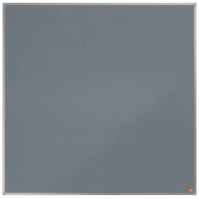 Filz-Notiztafel Essence, Aluminiumrahmen, 1200 x 1200 mm, grau