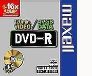 Maxell DVD-R/16x/Spindel 4.7GB/10pc 4,7 GB 10 pz