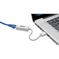 Tripp Lite U336-000-GBW USB 3.0-zu-Gigabit-Ethernet NIC-Netzwerkadapter – 10/100/1000 Mbit/s, weiß
