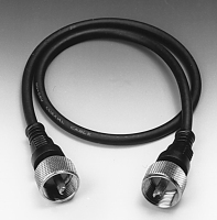 Albrecht 7580 câble coaxial 0,5 m PL 259 Noir