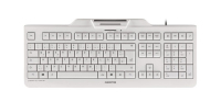 CHERRY KC 1000 SC Corded Smartcard Keyboard, Light Grey, USB (QWERTY - UK)